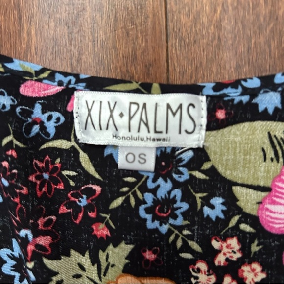 XIX Palms Sausalita Kimono Dress, White Lotus, Resort Wear, Floral, Size OS - Picture 16 of 16